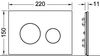 Лицевая панель TECE TECEloop Modular 9240671, белая